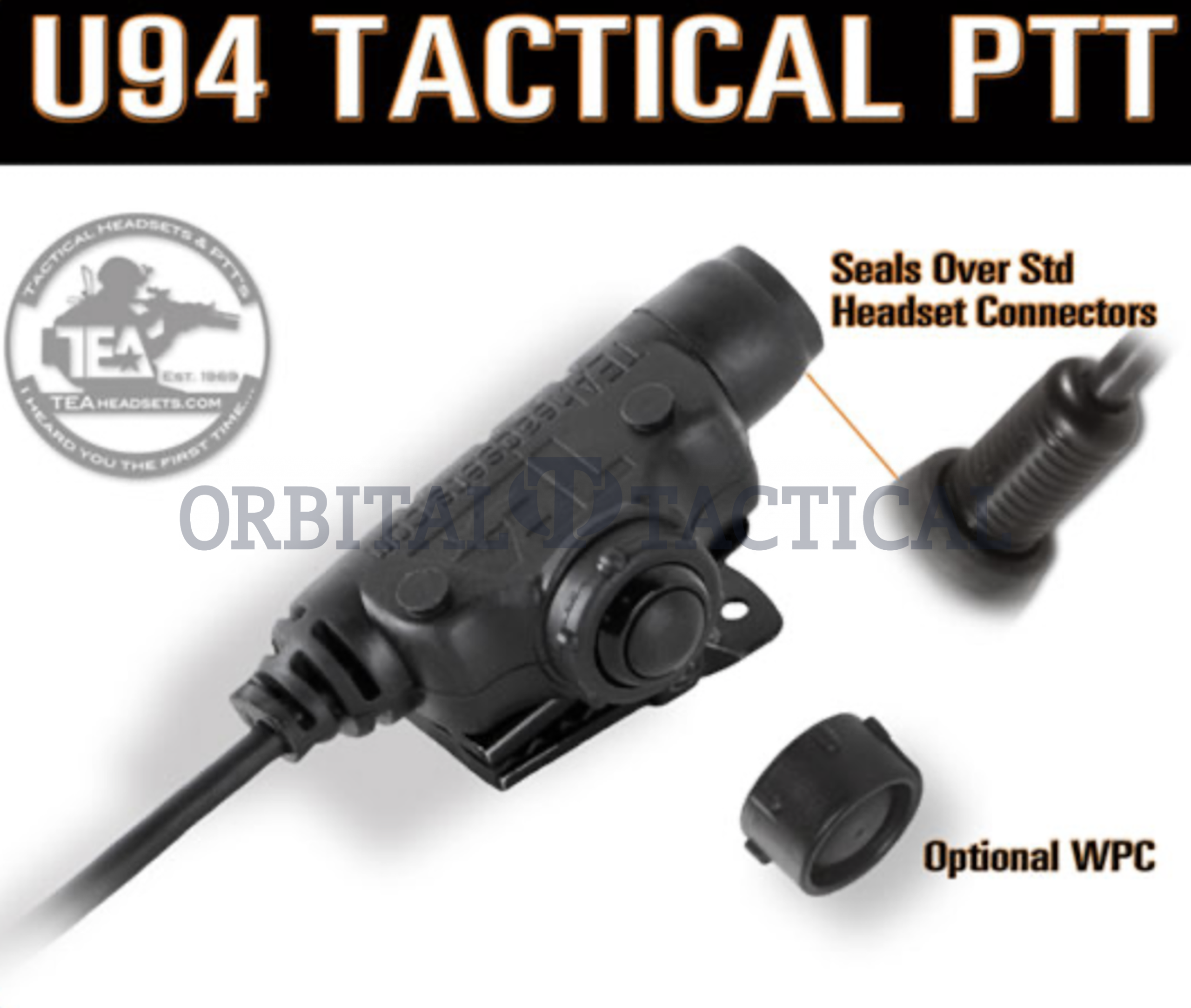 TEA U94 Tactical PTT Headsets 6 Pin PRC 148 152