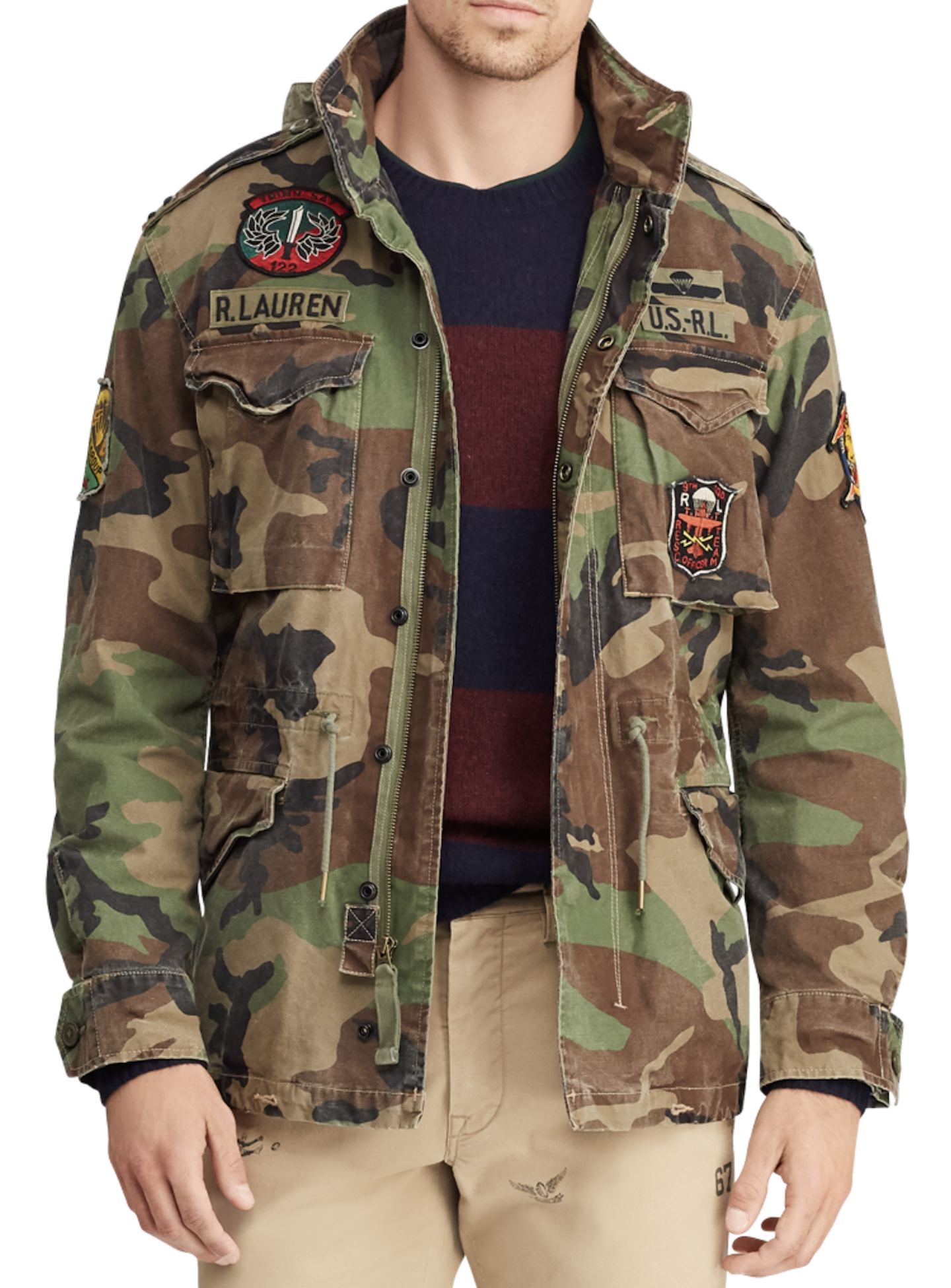 Polo Ralph Woodland BDU Mens M65 Field Paratrooper Military - Tactical