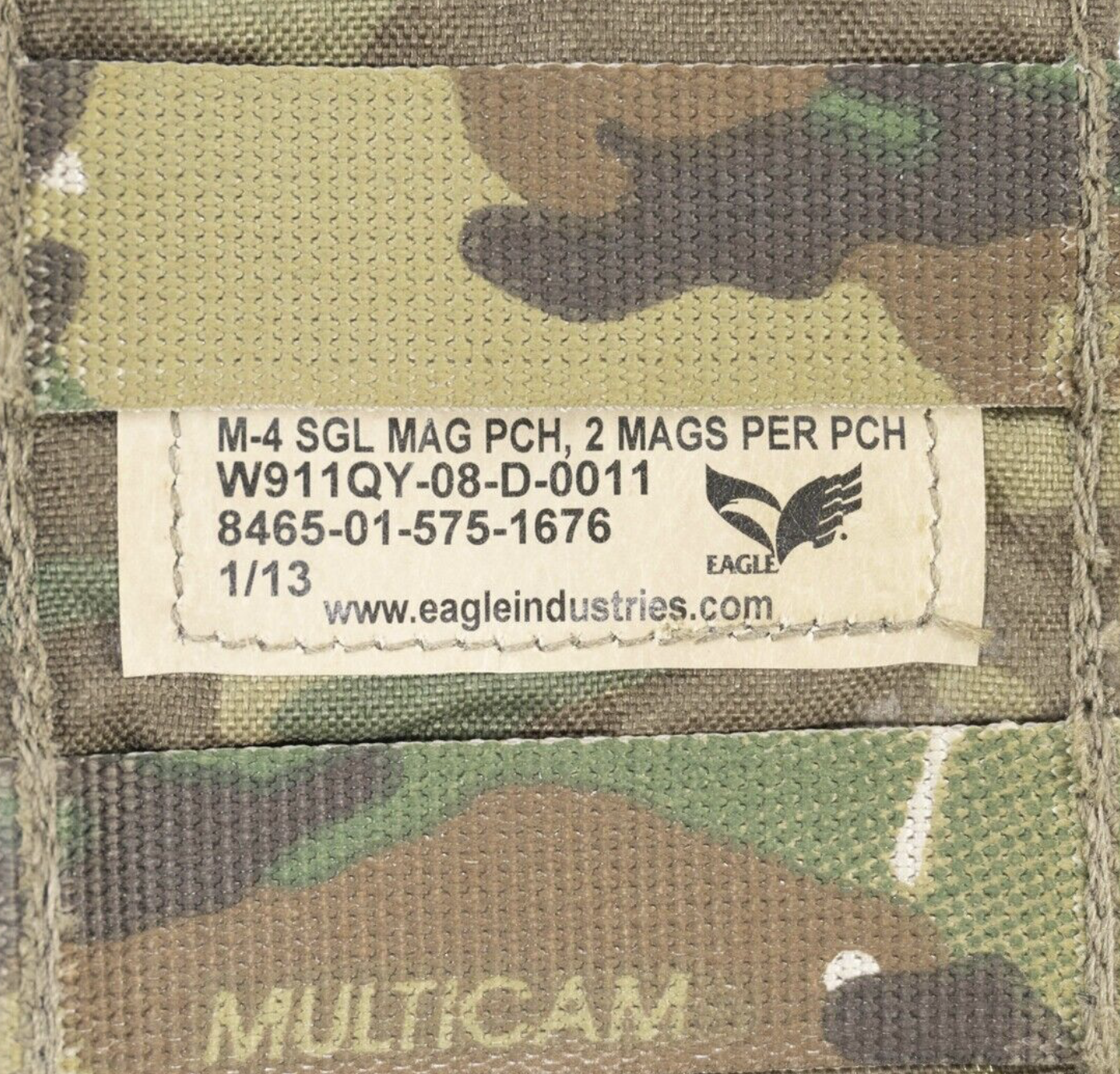 New Eagle Industries Multicam Magazine 1x2 Pouch MOLLE 500D - Image 4