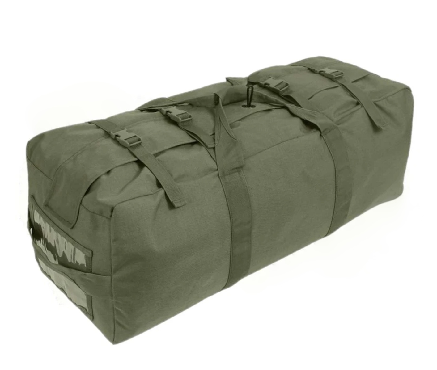 US Military IMPROVED Duffel Bag Deployment Duffle Sea Bag OD ZIPPERED GC 
