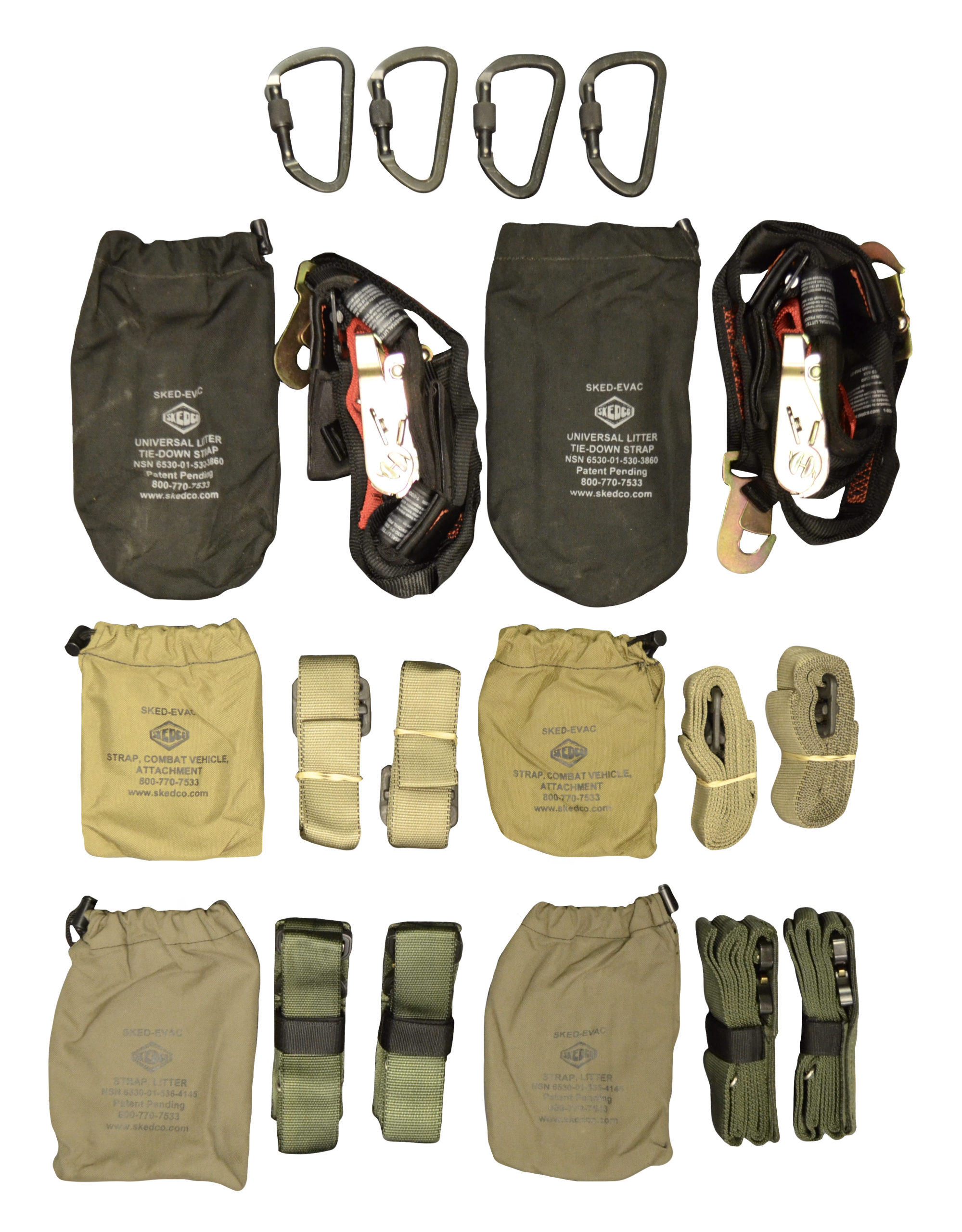 Skedco Kit Combat CASEVAC SOF Mobility Medic NAR Talon Stretcher