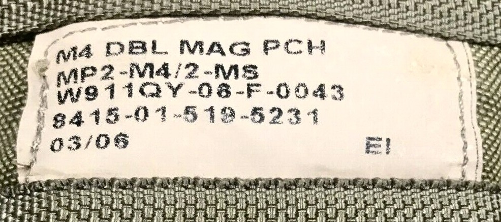 EAGLE INDUSTRIES DOUBLE 5.56 MAGAZINE POUCH KHAKI - Image 3